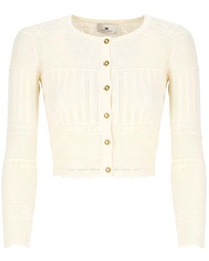 Elisabetta Franchi Cardigans - Neutre