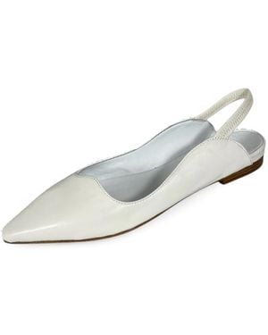 Mara Bini Ballerina Shoes - White