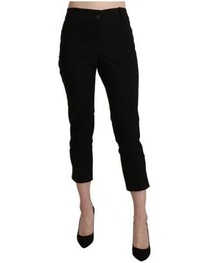 Bencivenga Cropped Trousers - Black