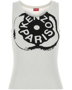 KENZO Sleeveless Tops - Grey