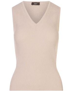 Peserico Sleeveless Tops - Natural
