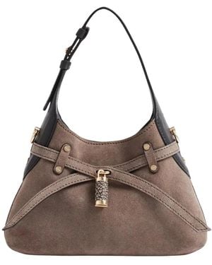 Borbonese Premere Hobo Bag Small - Bruin