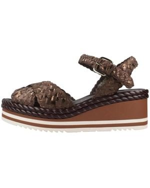 Pons Quintana Schoenen ,Bruin ,Wedges