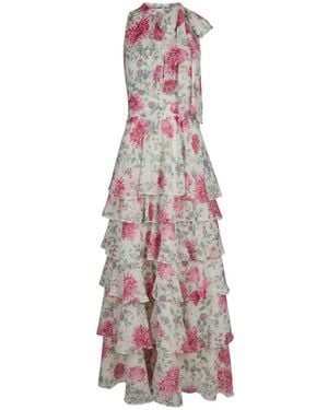 Neo Noir Marli Big Flower Dress - Paars