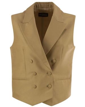MVP WARDROBE Double-Breasted Waistcoat - Naturel