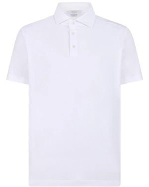 Malo Stretch Katoen Polo - Wit