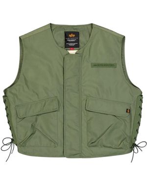 Alpha Industries Waistcoats - Green
