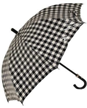 Dolce & Gabbana Gingham Check Katoenen Paraplu Met Lange Steel - Meerkleurig