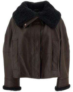 Sportmax Leather Jackets - Noir