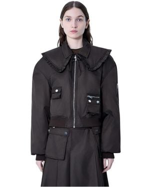 Ganni Bomber Jackets - Black