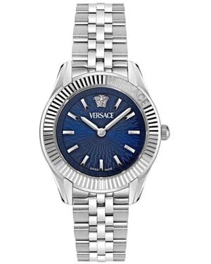 Versace Greca Time Diamant Armbandhorloge - Metallic
