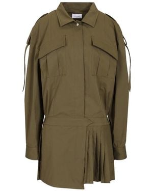 Off-White c/o Virgil Abloh Savana Mini Jurk - Groen