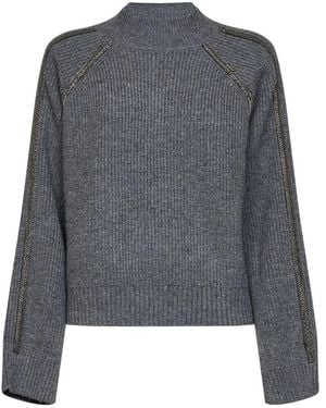 Kaos Round-Neck Knitwear - Gris