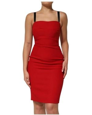 Dolce & Gabbana Short Dresses - Red
