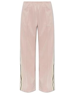 Palm Angels Broeken ,Roze ,Polyester Wijde Broek