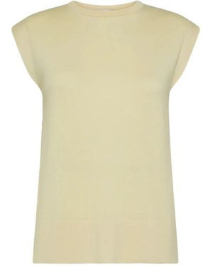 Cruna Sleeveless Tops - Jaune