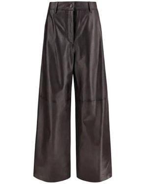 P.A.R.O.S.H. Wide Trousers - Marrón