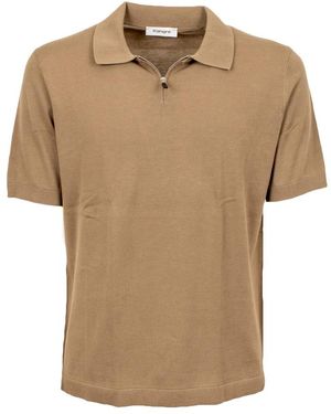 Kangra Polo Met Rits - Naturel