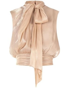 Rinascimento Mouwloze Top - Naturel