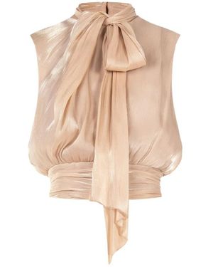 Rinascimento Mouwloze Top - Naturel
