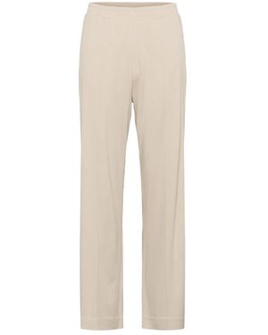 Part Two Elastische Taille Straight-Leg Hose French Oak - Natur