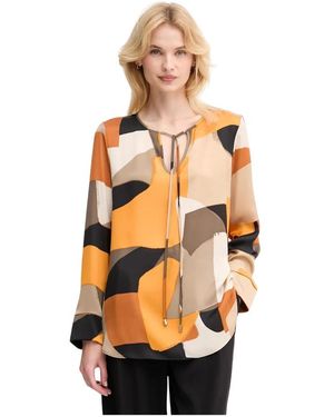 Joseph Ribkoff Overhemden ,Veelkleurig ,Polyester Tuniek - Oranje