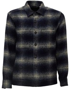 Xacus Overhemden ,Veelkleurig ,Wol Camicia Classica - Zwart