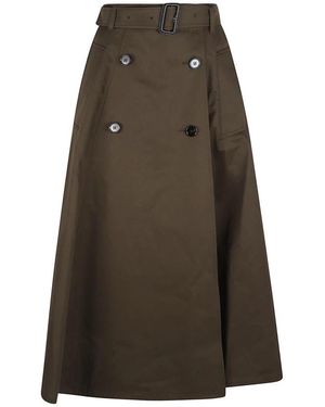 Burberry Midi Skirts - Marrón