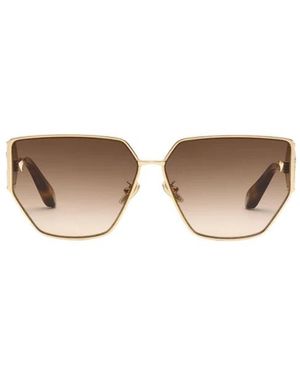 Roberto Cavalli Accessoires ,Bruin ,Mirror Snake Zonnebrillen