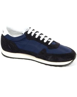 National Standard Weiße Wildleder/Stoff Schuhe - Blau