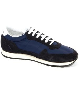 National Standard Weiße Wildleder/Stoff Schuhe - Blau