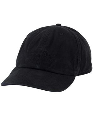 MM6 by Maison Margiela Cotton Canvas Cap - Blauw
