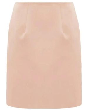 Chloé Rokken ,Roze ,Polyester Kokerrok Met Hoge Taille - Naturel