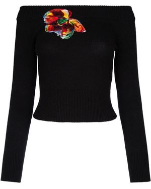 McQueen Long Sleeve T-Shirts - Black