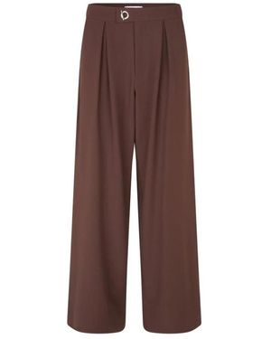 Mbym Wide Trousers - Marron
