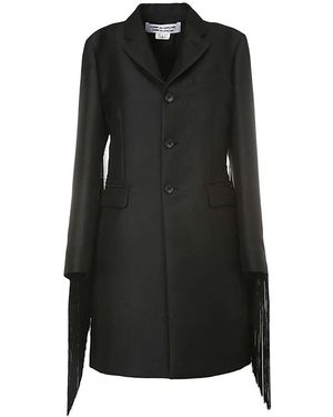 Comme des Garçons Coats > Single-breasted Coats - Zwart