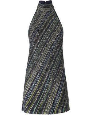 Missoni Minijurk Met Open Rug En Pailletten - Grijs