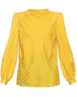 Valentino Garavani Zijden Georgette Blouse - Geel