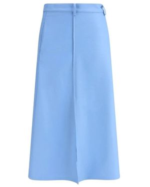 Crida Milano Midi Skirts - Blue