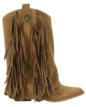 Kurt Geiger Albany Fringe Western Boot - Bruin