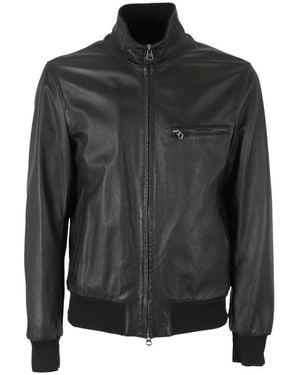 Stewart Leather Jackets - Black