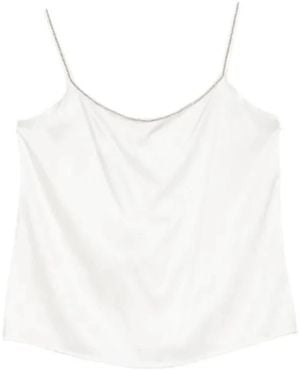 Panicale Sleeveless Tops - White