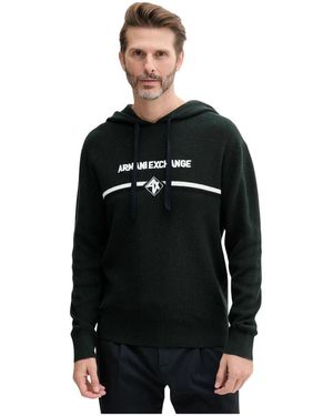 ARMANI EXCHANGE Baumwollpullover - Schwarz