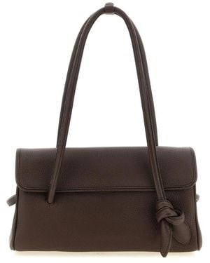 Jacquemus Tassen ,Bruin ,Leer Le Chiquito Noeud Schoudertas