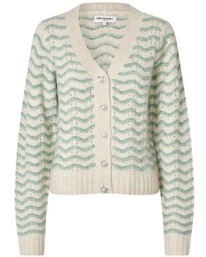 Lolly's Laundry Truien & Vesten ,Veelkleurig ,Nylon Lano Ll Cardigan Knit - Groen