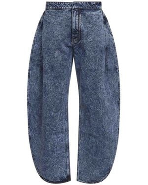 Alaïa Loose-Fit Jeans - Azul