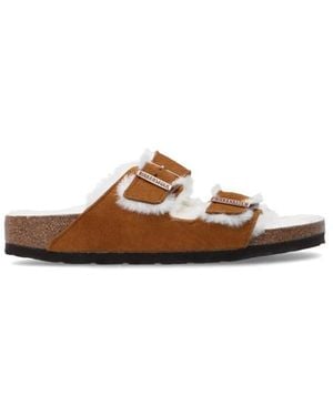 Birkenstock Sliders - Marrone