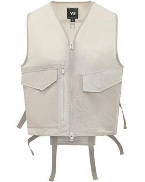 Y-3 Jassen ,Nylon Tactical Utility Vest - Wit