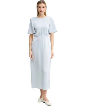 Samsøe & Samsøe Kleedjes ,Blauw ,Polyester Salucindy Jurk