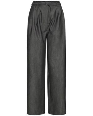 Ichi Wide Trousers - Gris